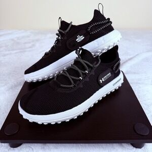 Under Armour Black and White Athletic Shoes
